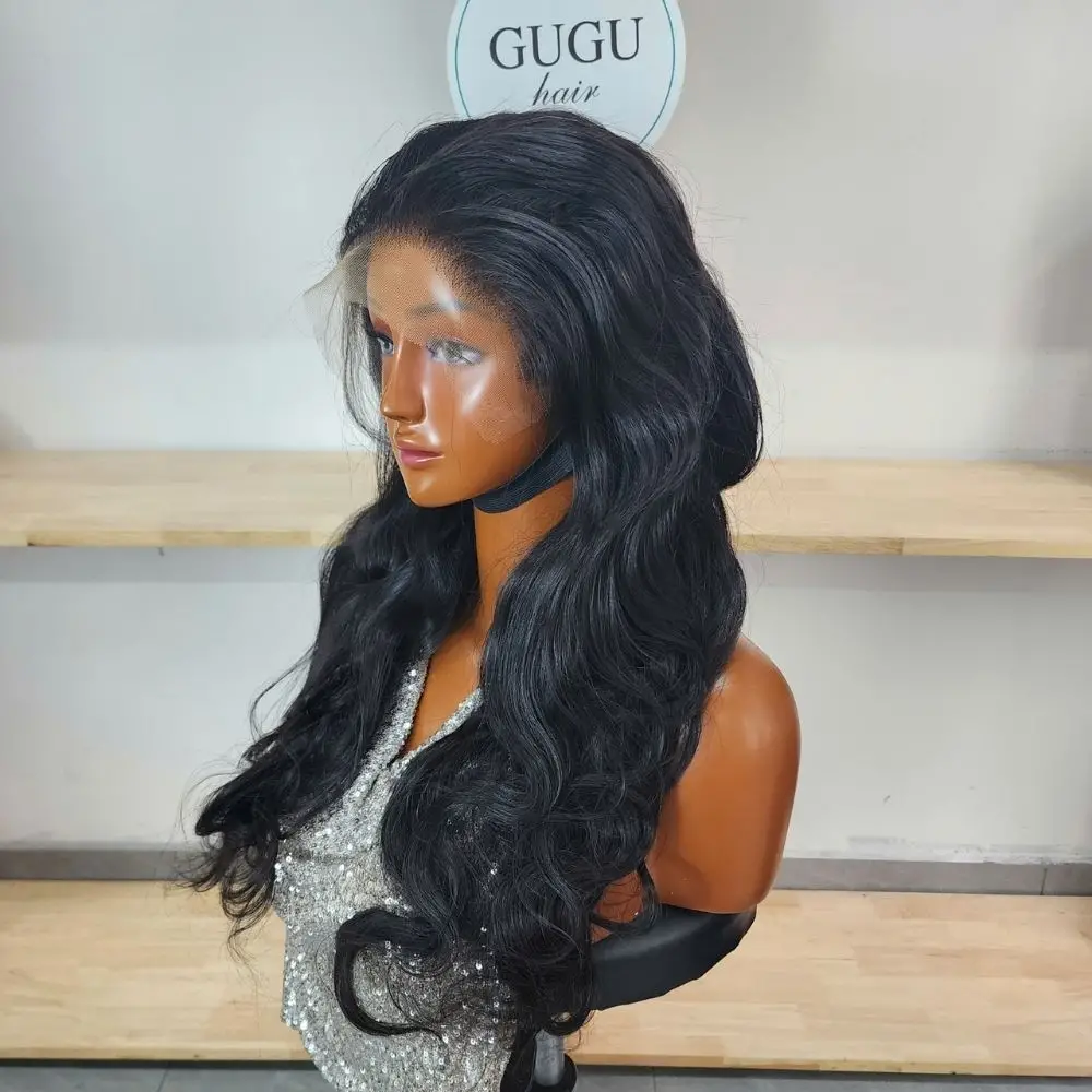 Vietnamese Hair 62 black body wave human hair lace front wig guguhair 3