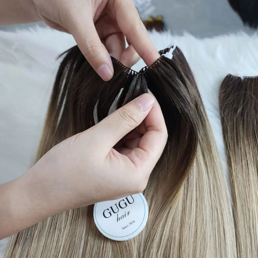 Vietnamese Hair Factory | Human Hair Manufacturer | GUGU HAIR 90 feather weft hair extensions 2