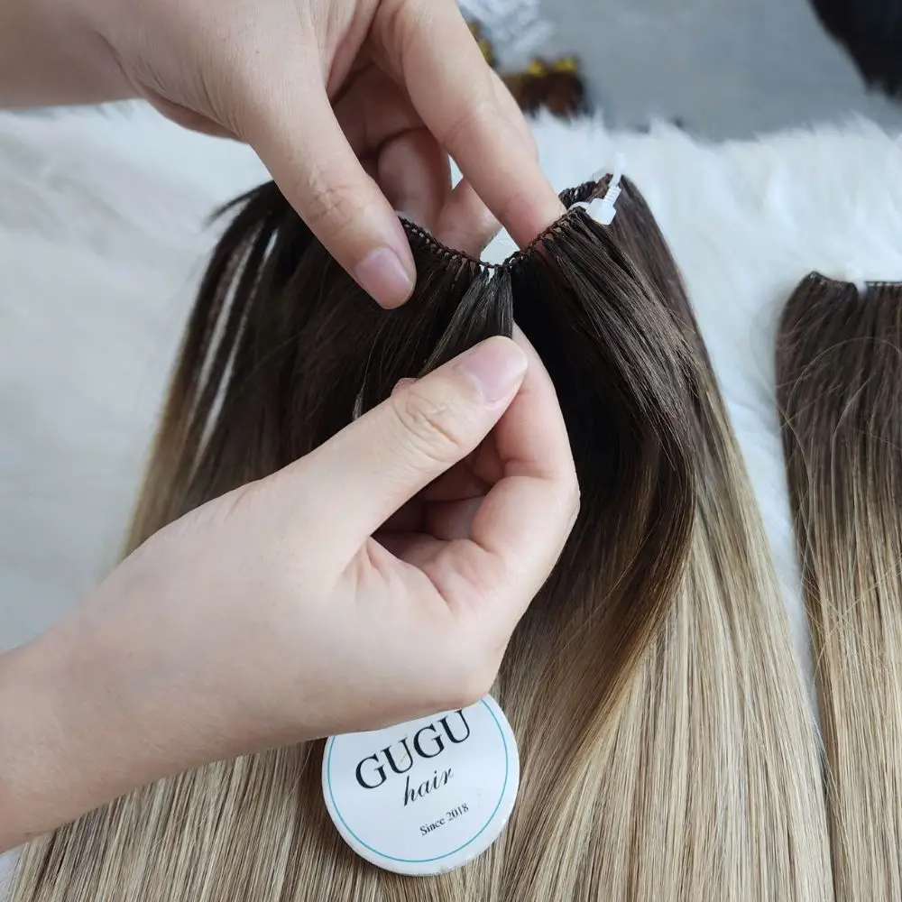 Feather Weft Hair Extensions – Lightweight Vietnamese Human Hair 3 Feather Weft Hair Extensions – Lightweight Vietnamese Human Hair - Image 3