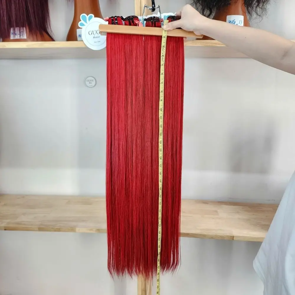 Red Bone Straight Human Hair Weft Extensions – Red Hair Bundles | GUGU HAIR 4 Red Bone Straight Human Hair Weft Extensions – Red Hair Bundles | GUGU HAIR - Image 4