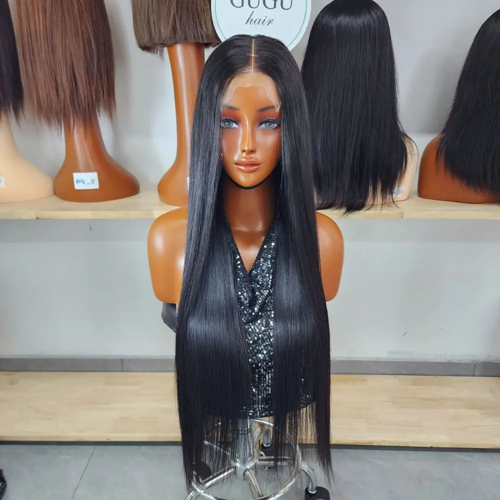 Vietnamese Double Drawn Human Hair Lace Closure Wig – Full, Natural-Looking Hair
